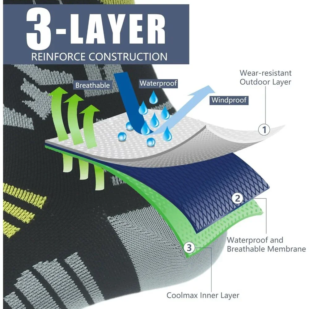 Waterproof Socks Neoprene Unisex Warm Breathable Outdoor Sports Hiking Fishing W_4